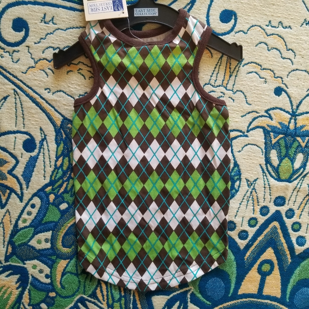🐾NWT S/M Andover Argyle Tank East Side Collection